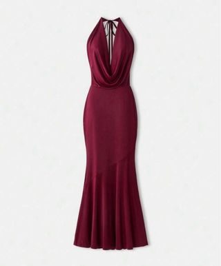 Vestido de fiesta granate