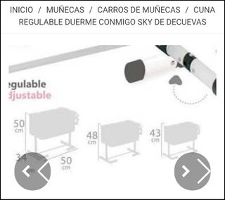 Cuna de muñecas SKY regulable