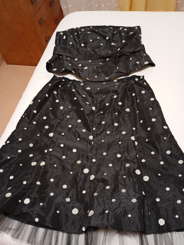 Vestido fiesta floral talla 52 (solo 1 uso)