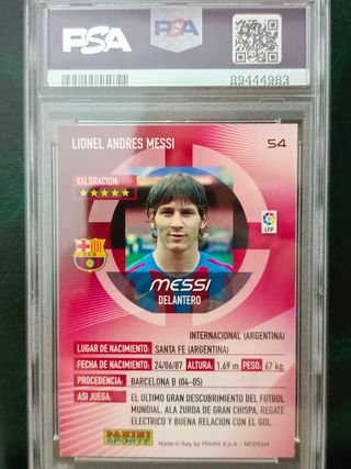 2006 Panini Mega Cracks Lionel Messi #54 PSA 6
