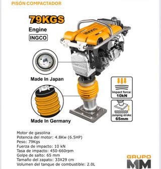 Compactadora RANA Pison GRT75-2E 79kg NUEVOS