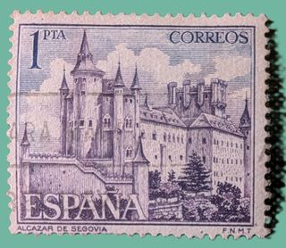 Sello España 1 PTA Alcázar de Segovia
