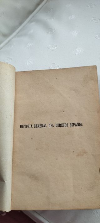 Historia General del derecho español