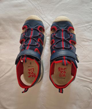 Sandalias Garvalín Azul/Rojo Talla 38