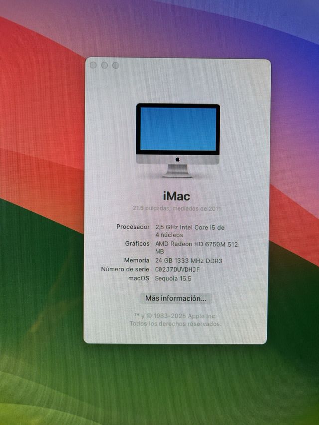 iMac 21” Core i5 2011