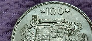 Moneda 100 pts Rey Juan Carlos 1975