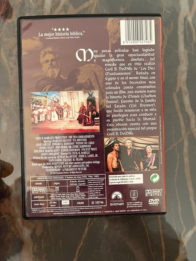Los Diez Mandamientos y Ben Hur. Edicion colección