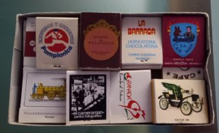Vitolas y cajas de cerillas vintage