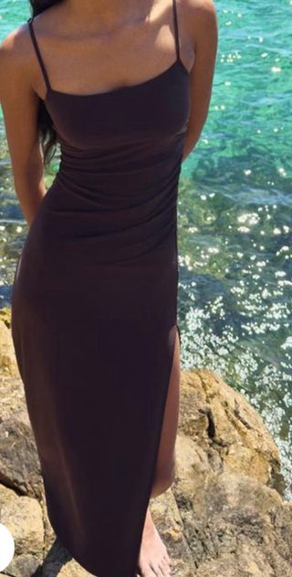 Vestido midi Bershka