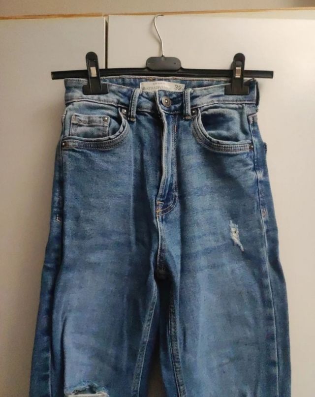 Vaqueros Mom Slim Fit Azules