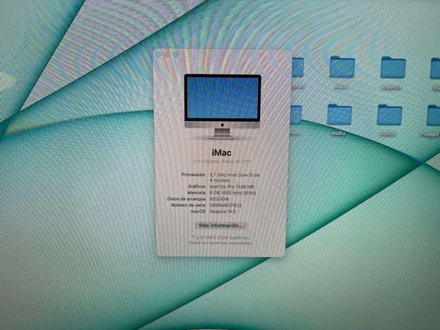 iMac 21,5” Core i5 Finales 2013