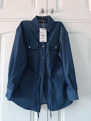 Camisa Zara Sahariana Talla XS Oversized