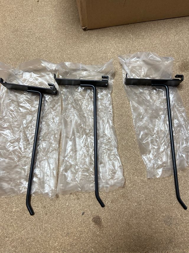 Ganchos de rejilla 20 cm para exhibición 34 Uds