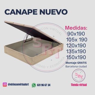 Canapé abatible madera