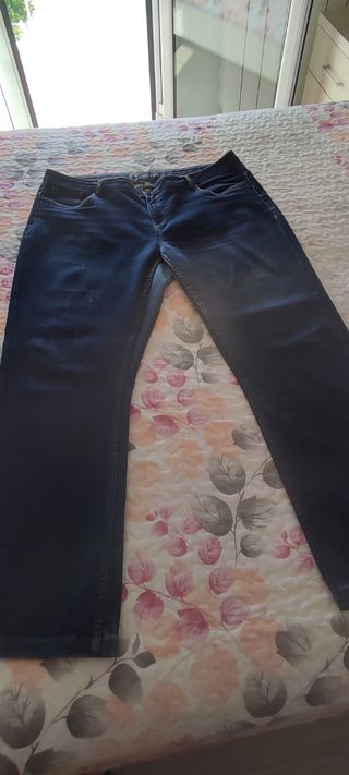 Pantalón Vaquero Talla 52 Azul