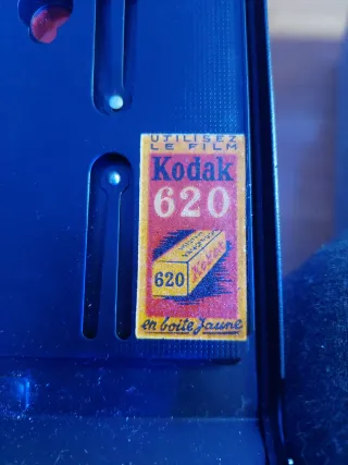 Cámara de fotos antigua Kodak plegable