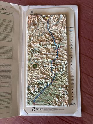 Mapa con relieve