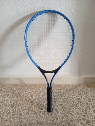 Raqueta de tenis infantil azul