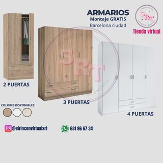 Armario 2, 3 o 4 puertas desde 179€