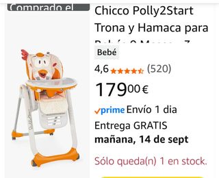 Trona Chicco Polly2Start Gallina