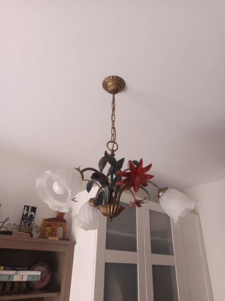 Lámpara de techo estilo floral