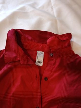Camicetta trekking Quechua donna rossa