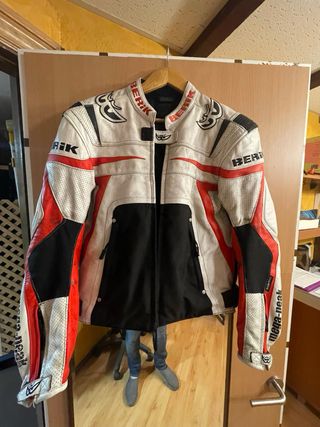 Chaqueta de cuero para moto Berik
