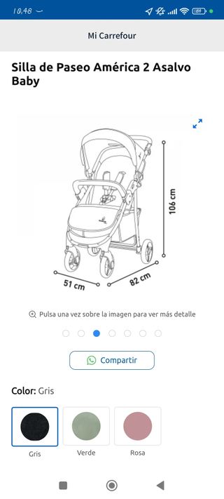 Silla de paseo América