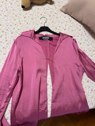 Blusa seda rosa Jacquemus