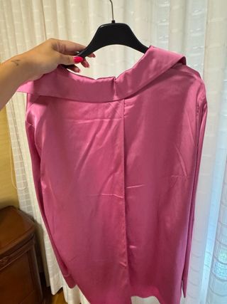 Blusa seda rosa Jacquemus