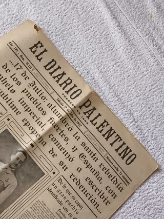 DIARIO PALENTINO GUERRA CIVIL 17-7-1937 + MEDALLA