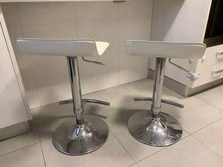 2 Taburetes de cocina blanco
