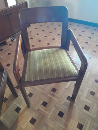 Conjunto mesa y 6 sillas madera maciza