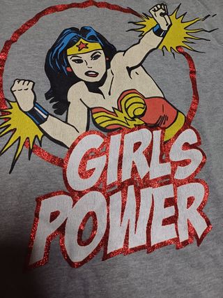 Maglietta Wonder Woman Girls Power Tg M