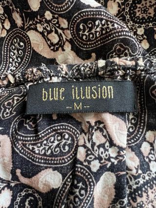 Vestido estampado paisley talla M