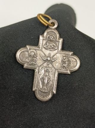 Medalla Crucifijo Católica Antigua