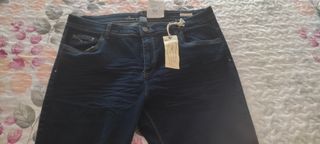 Pantalón Vaquero MSMode Talla 50 Azul. Nuevo