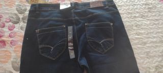 Pantalón Vaquero MSMode Talla 50 Azul. Nuevo