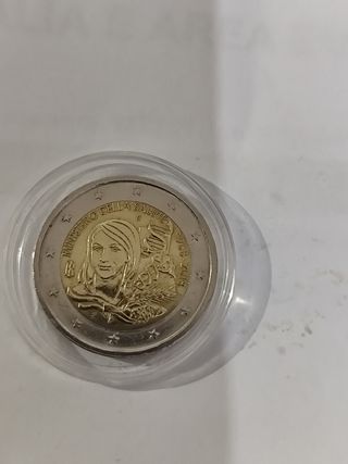 Moneta 2 Euro Ministero Salute Commemorativa