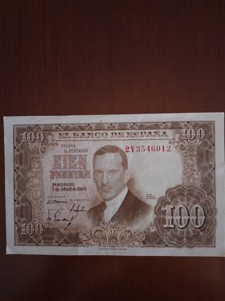 Billete antiguo Banco de España
