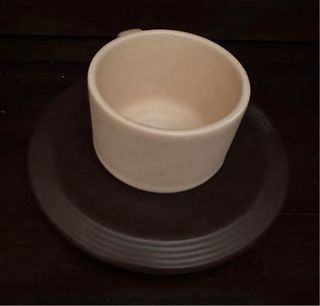 Juego de café Vintage beige y marrón (6 servicios)