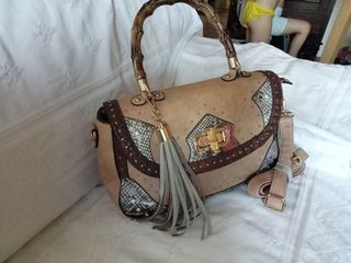 Original Bolso Beige y Marrón Nuevo