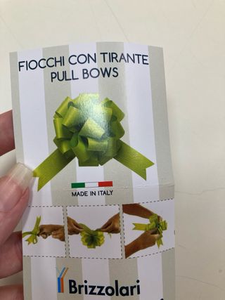 Nastri per fiocchi con tirante