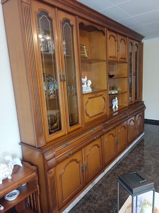 Mueble Comedor Madera y Cristal