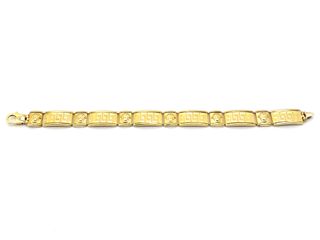 Pulsera Oro 18K Nueva tipo Versace