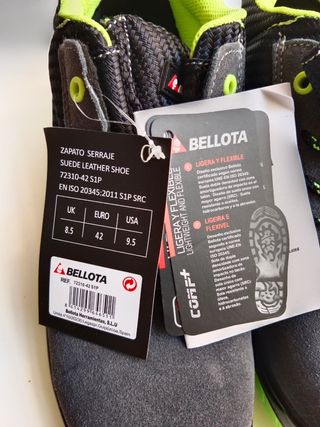Zapatos de seguridad Bellota grises