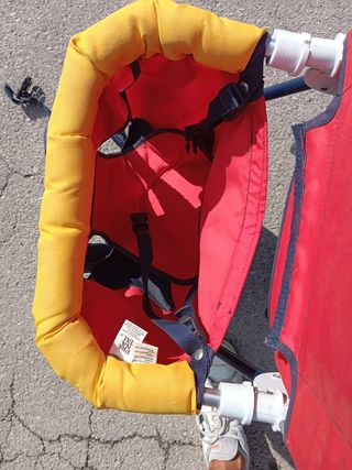 Mochila Portabebés Prenatal Roja y Azul