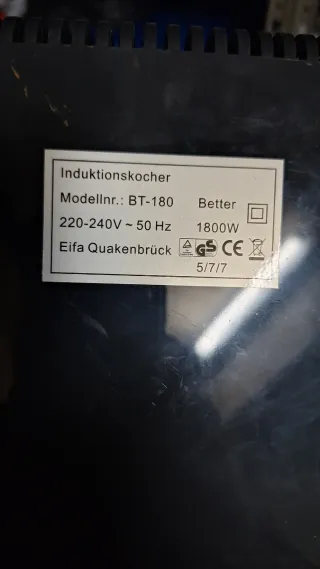 Placa inducción ART-LAND cristal