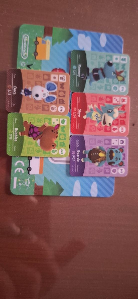 Imagen de Lote mini cartas Amiibo Nintendo