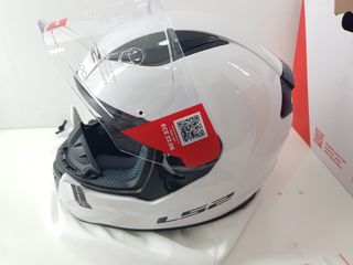 Casco Moto Integral LS2 Rapid Solid Blanco Talla X